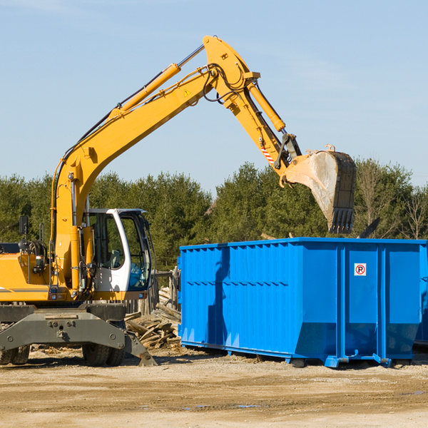 what size residential dumpster rentals are available in Shields North Dakota